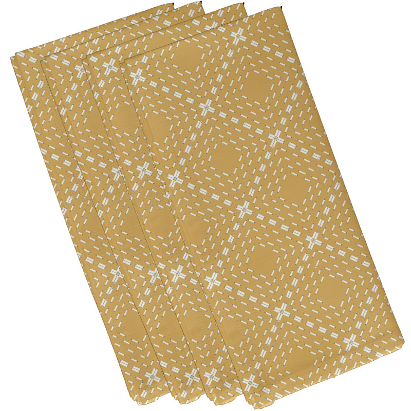 Ensemble de serviettes 4 pièces Abbie, Jaune