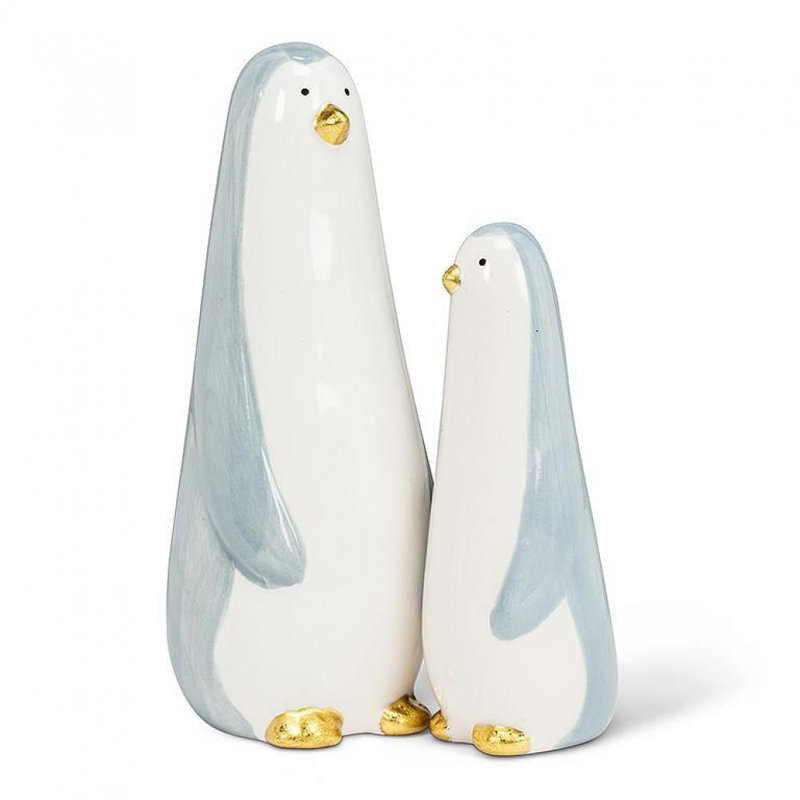 Figurine pingouin, H 6,5 po x l 2,5 po x P 2,5 po
