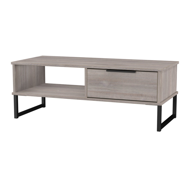 Taeyah Coffee Table with Storage, Grey