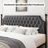 Artevious Upholstered Metal Canopy Storage Bed-234378577-234378580