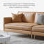 Canapé modulaire en similicuir caramel-217144617-217144621