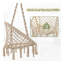 Chaise de hamac balançoire en macramé avec support Swing Chair