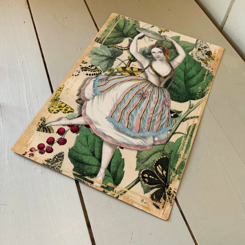 Entertainment Wall Decor on Metal, 28cm H x 40cm W