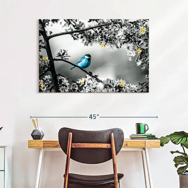 Brampt Blue Tit Pop, 26" H x 39" W