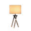 Lampe de table - métal argenté
