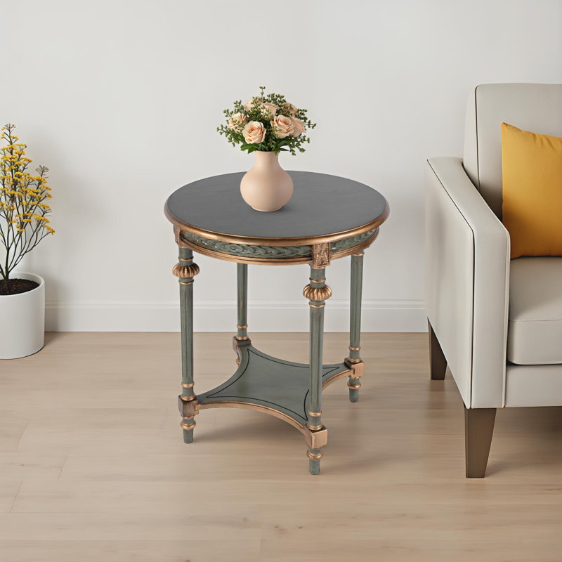 Maubray End Table with Storage, Green