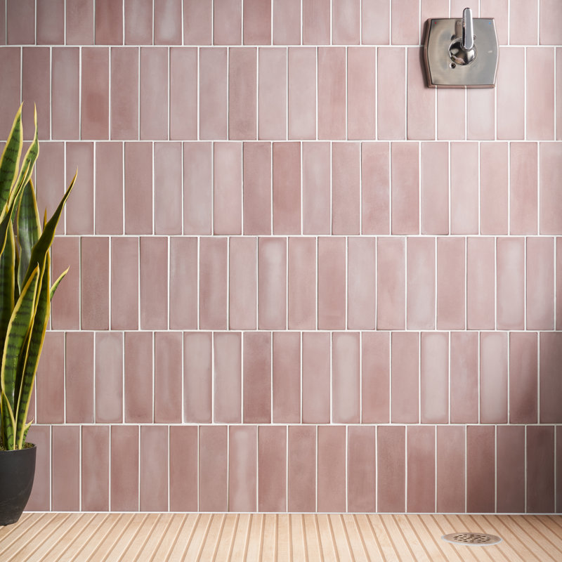 Carreau de mur de ciment 2 po x 8 po Vibe, Corail
