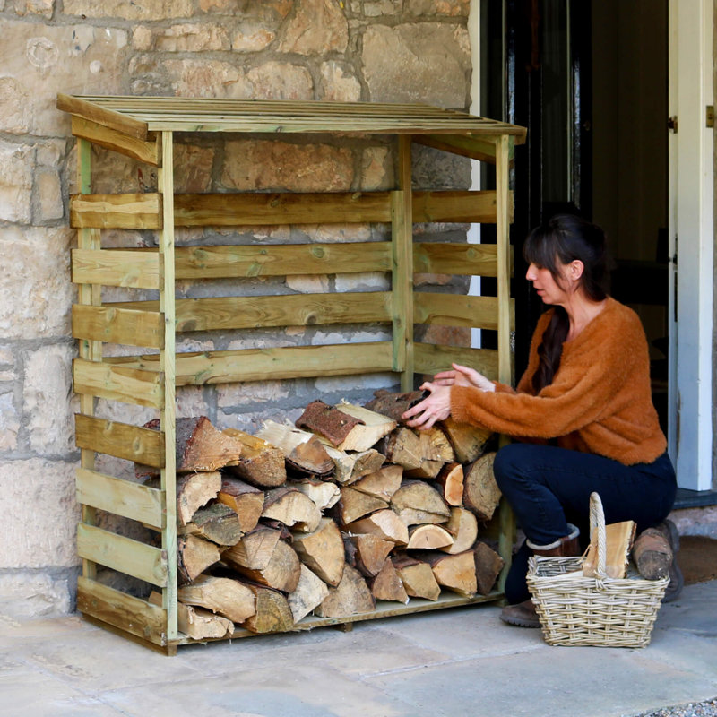 Marc 120cm W x 58cm D Wood Log Store