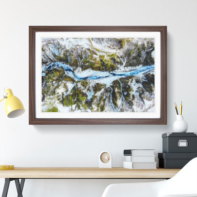 Mountain Ravine in Iceland - Picture Frame Painting