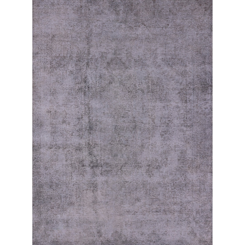 Tapis gris à motif abstrait Conneaut, Rectangle 8 pi x 12 pi