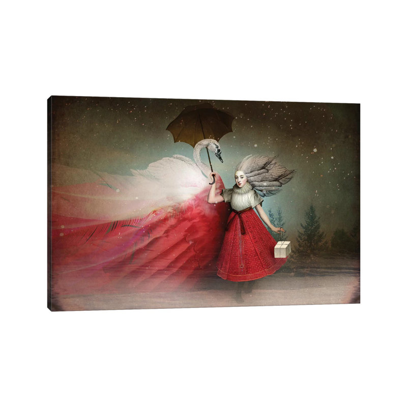 «The Gift» par Catrin Welz-Stein - impression d'art graphique, Toile tendue, Pas de tapis, H 32 po x l 48 po x 1,5 po