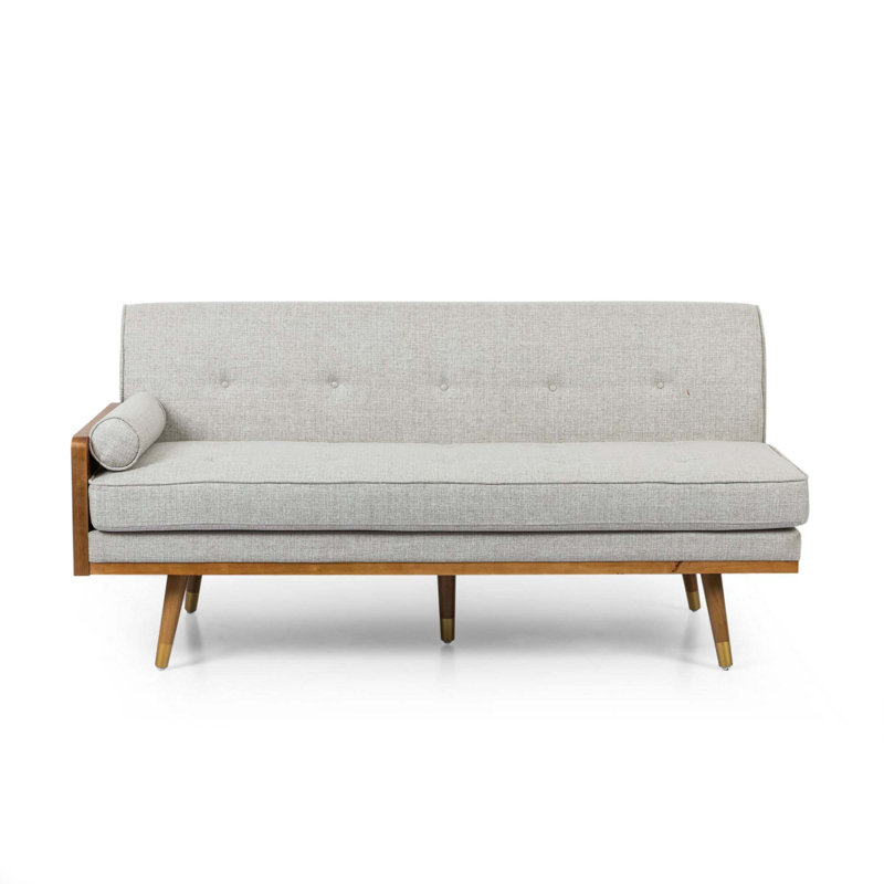 Canapé et méridienne modulaires faisant face à la droite de 100 po Bridgeport, Beige