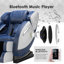 Fauteuil de massage inclinable électrique en similicuir