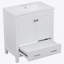 Meuble-lavabo de salle de bain avec lavabo simple, armoire encastrée, armoire de rangement pour la salle de bain, fermeture en douceur-125539512