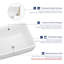 Lavabo de salle de bain rectangulaire ELLAI
