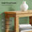 Solid Wood Console Table with Adjustable Shelves