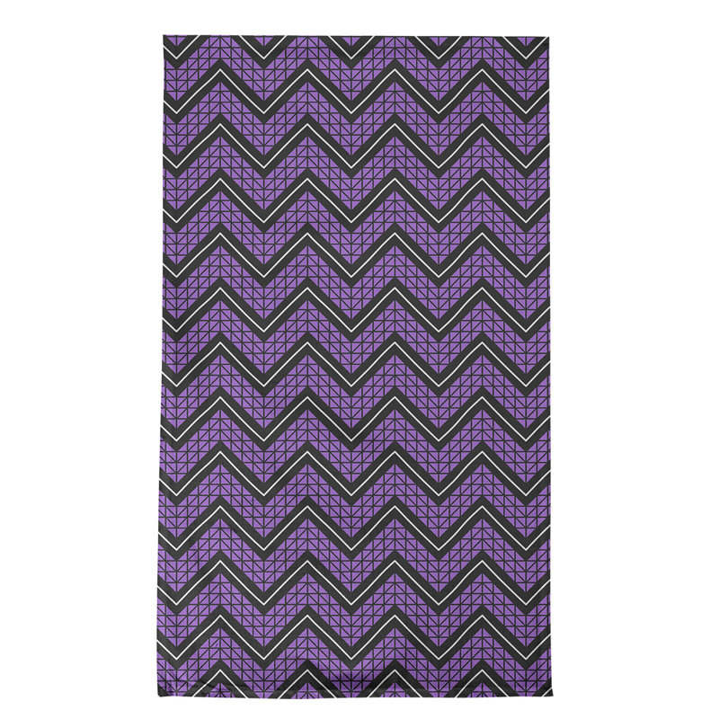 Stephenie Tea Towel Kitchen Towel, Dark Purple/Black, Cotton Twill