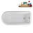 62" Streamline Clawfoot Tub,Tray,Drain, Clawfeet-101628987-102218227