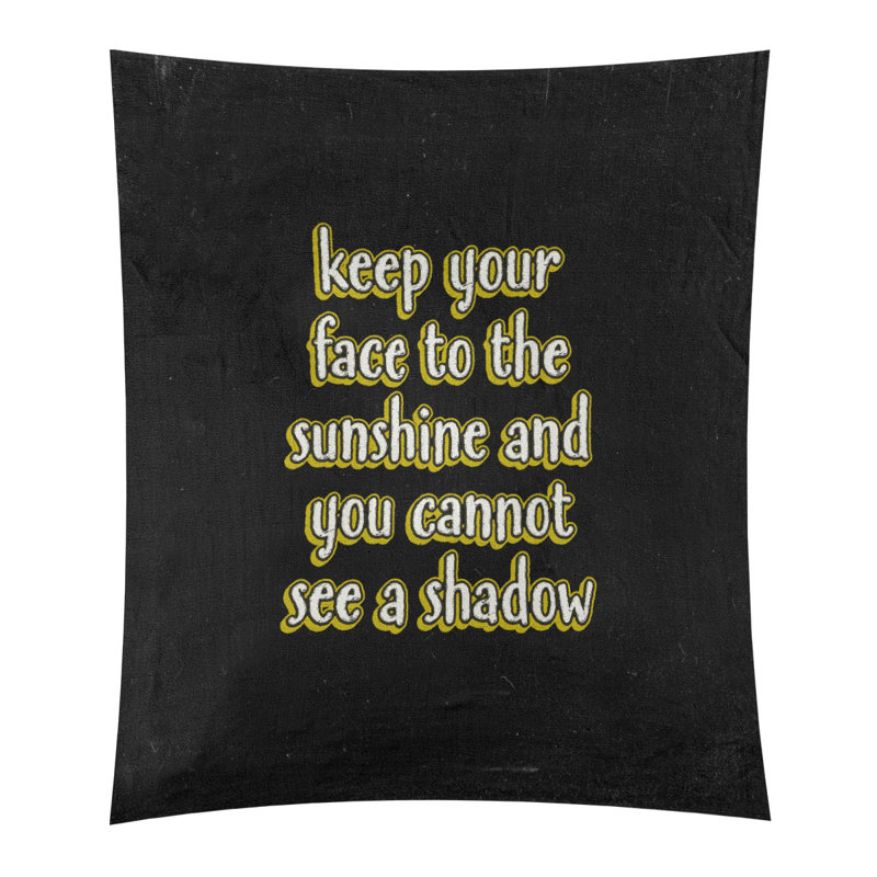 Tapisserie tableau noire quote optimise en polyester, H 104 po x l 88 po, Jaune
