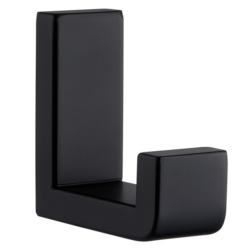 Stainless Steel Bathroom Wall Mounting Robe Hook, Matte Black