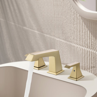Robinet pour salle de bain à 2 poignées avec drain