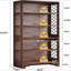 Bibliothèque Mid-Century 70,8 "à 6 niveaux pour salon, bureau, chambre à coucher