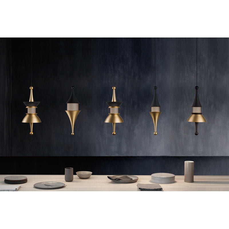 Luminaire suspendu conique à 1 lumière Marielouise