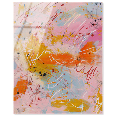 Rose Tinted Impromptu III Acrylic Print Large Wall Decor by Art Remedy, Ready to Hang, 36 x 45