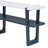 Narrow Console Table With Marble-Effect Top, Retro Entryway Table With Open Shelf, Sofa Table For Entryway, Hallway And Living Room-1654315074