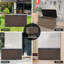 Armoire de rangement extérieure carrée 120 gallons Decksplore-121098408