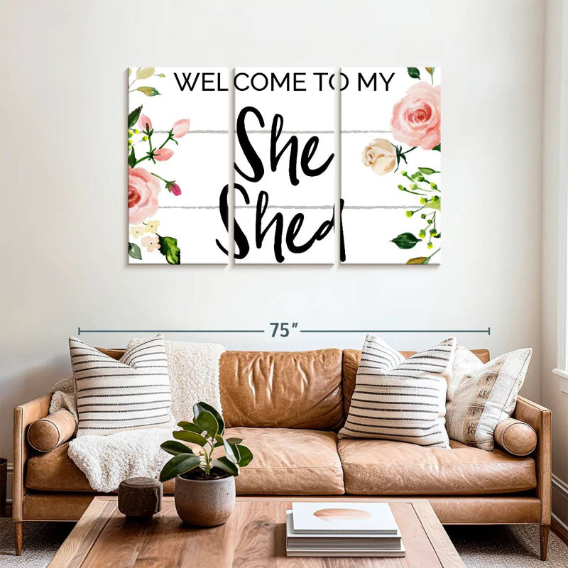 She Shed Set I, H 36 po x l 57 po