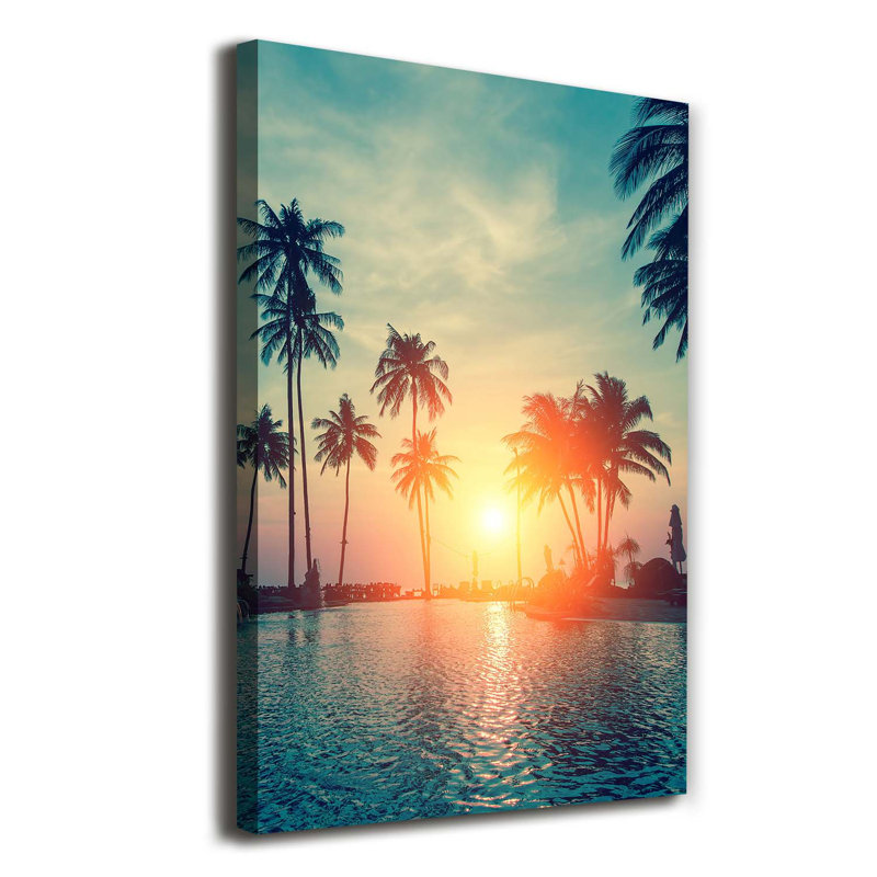 Tropical Beach - Wrapped Canvas Print