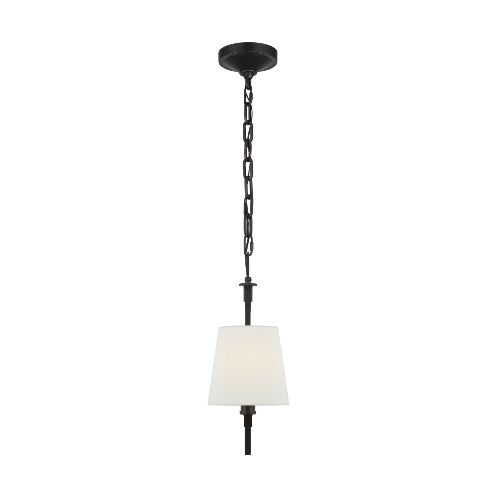 2 - Light Dimmable Linear Chandelier, Aged Iron
