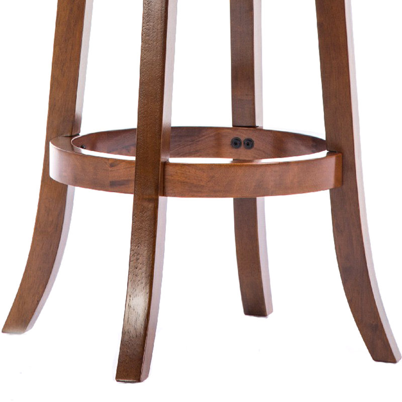 Swivel Solid Wood Counter Stool, Walnut, Bar Stool (29” Seat Height)