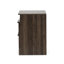 Table de chevet rustique, 2 tiroirs et tablette de rangement attrayante-779162154