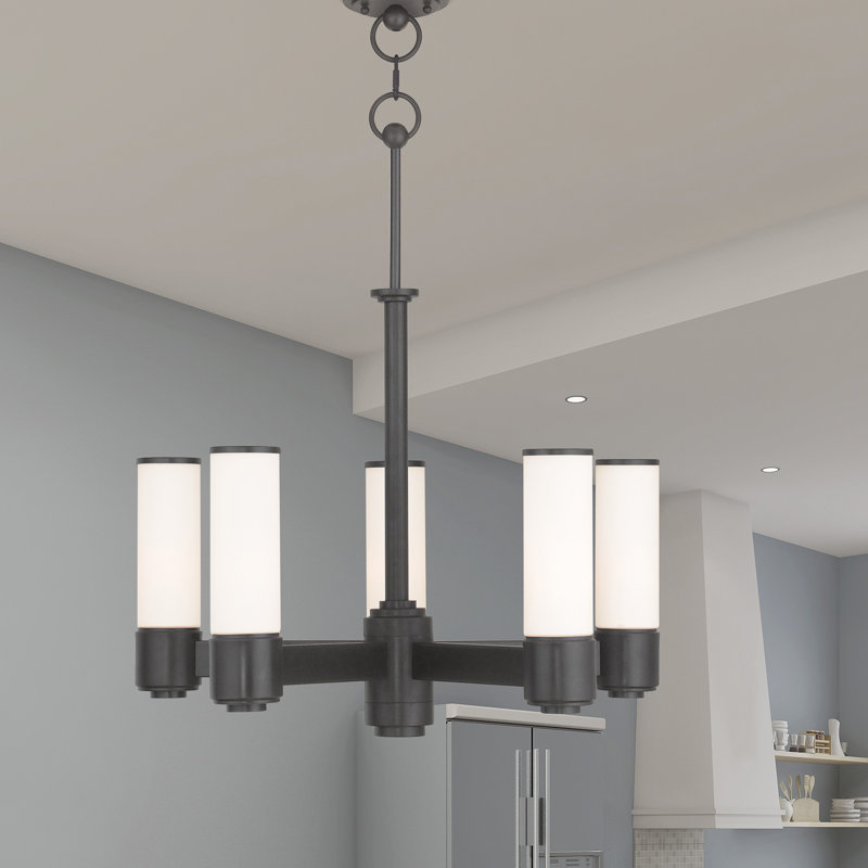 Baleria 6 - Light Dimmable LED Classic / Traditional Chandelier, English Bronze