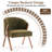 Modern Upholstered Lounge Chair with Solid Wood Frame-1773605279