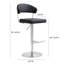 Upholstered Counter Stool with Metal Frame-1129857289