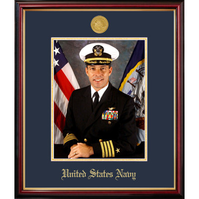 Navy Portrait Petite Picture Frame