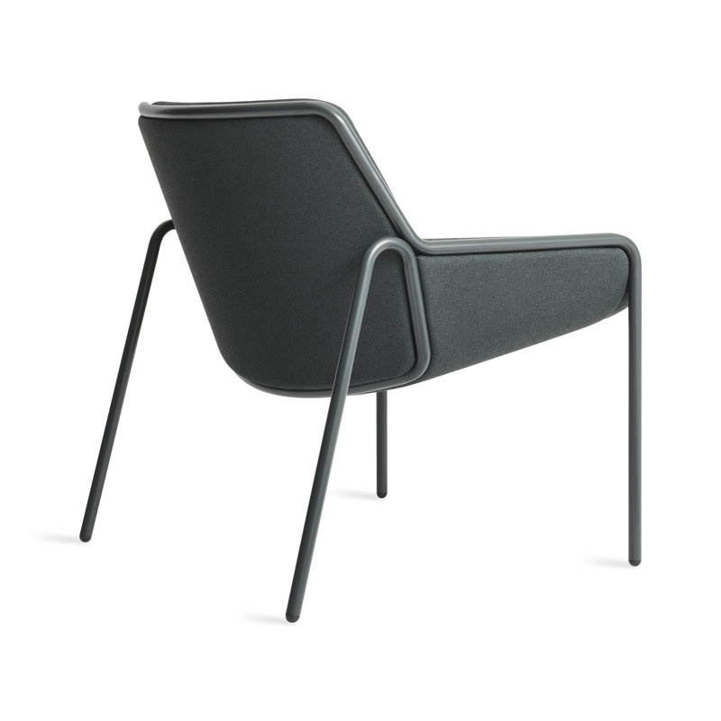 Tangent Lounge Chair, Maharam Messenger in Everglade, Navy Green