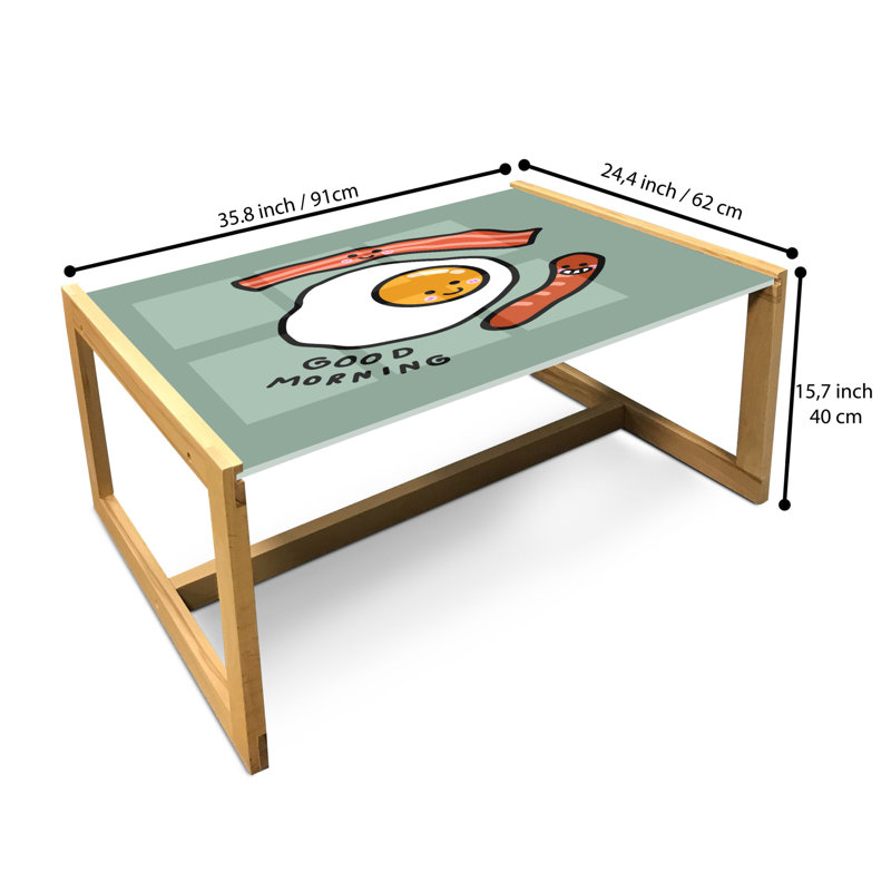 Jahniah Sled Coffee Table, 90cm H x 62cm W x 40cm D
