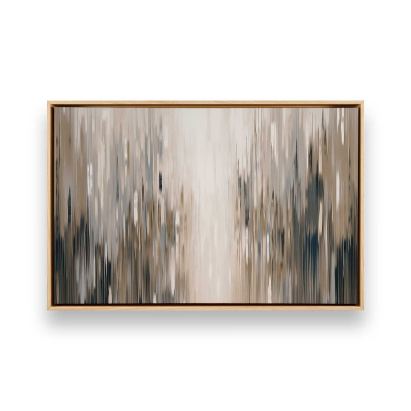 Impression sur toile mélodique en cascade, Cadre américain en érable flottant, H 8,75 po x l 12,75 po x P 1,75 po