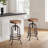 Jazavier Swivel Adjustable Height Counter Stool with Metal Frame-1020051978