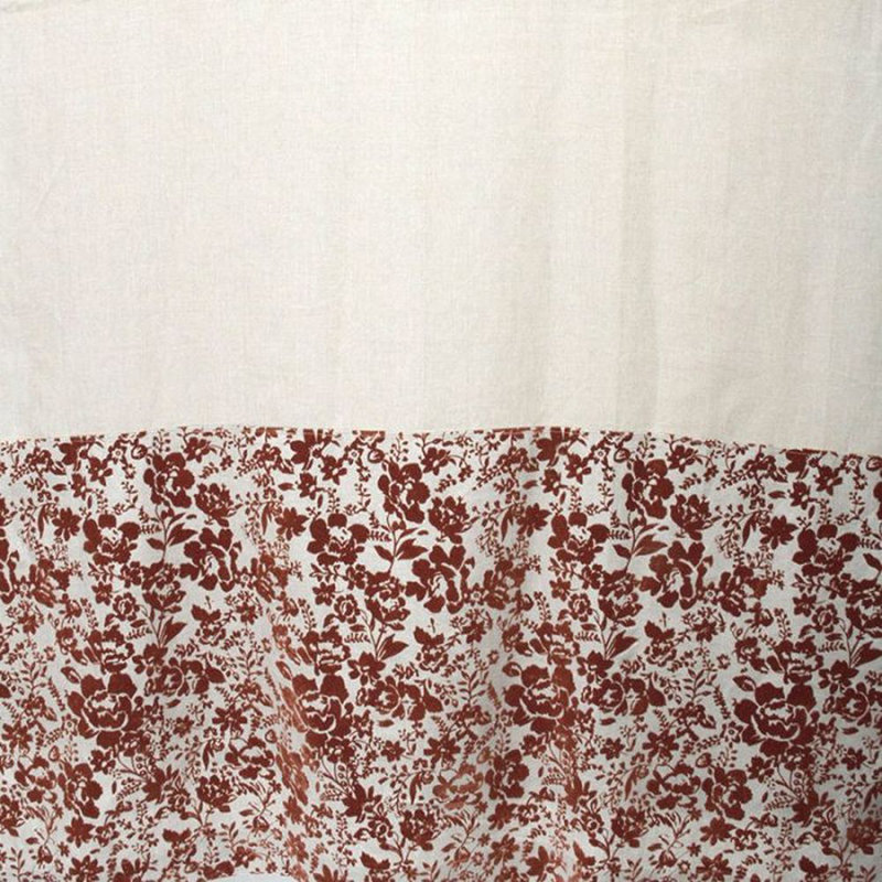 Jessia Floralies Room Darkening Curtain, Brown