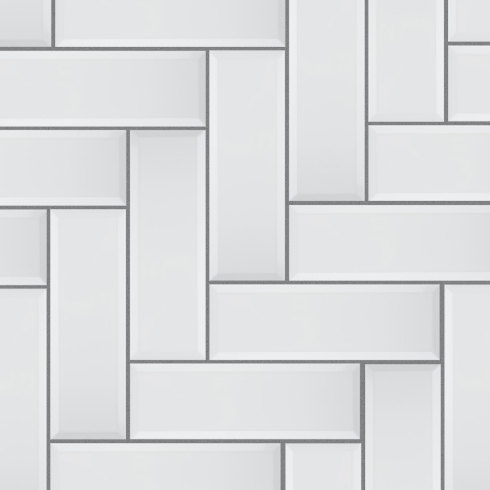 Santorini Loft 4" x 12" Beveled Ceramic Subway Wall Tile, White