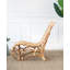 Chaise longue en rotin naturel Toomey