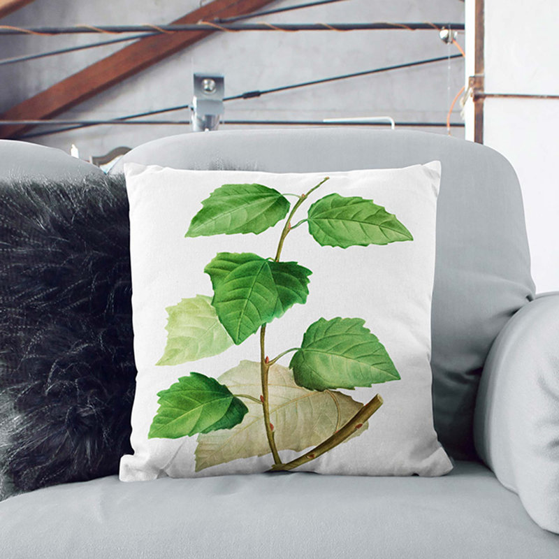Floral Square Throw Cushion, 40cm H x 40cm W x 15cm D