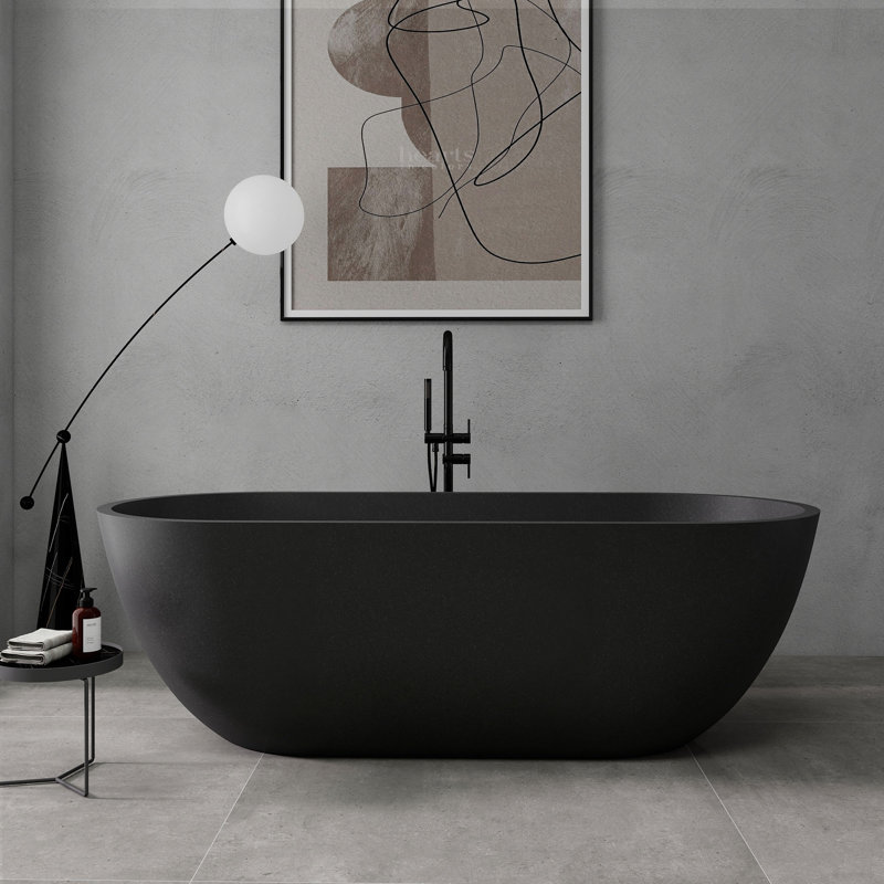 Baignoire de trempage extérieure à surface solide 69 po. 69 po. Terrazzo