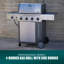 Armoire pour barbecue au gaz à 4 brûleurs avec brûleur latéral Charbroil Performance Series-110438768