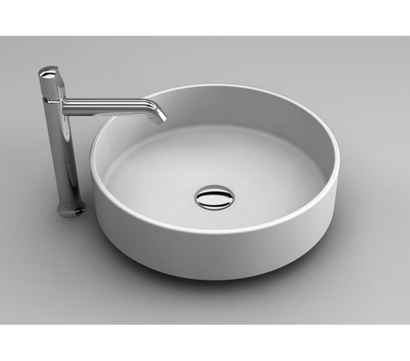 Rho 16.2'' L Bathroom Sink, Starlight White